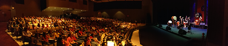 Taiko Drum Performers with Audience